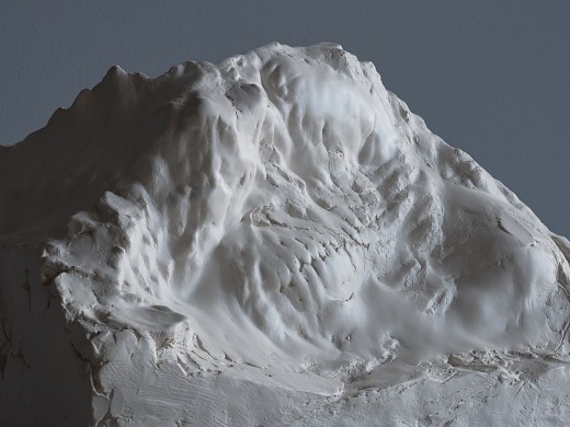 contemporary sculpture, alpine model, terrain model, geomorphology, geology, the alps, landscape as a body, alpine studies, contemporary art